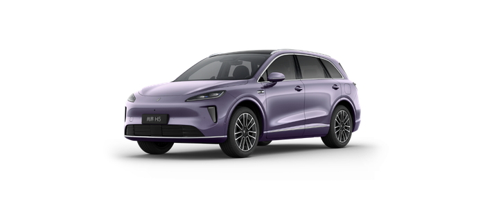 SAIC H5 Ningye Purple Pro – front-left 45° ID rendering