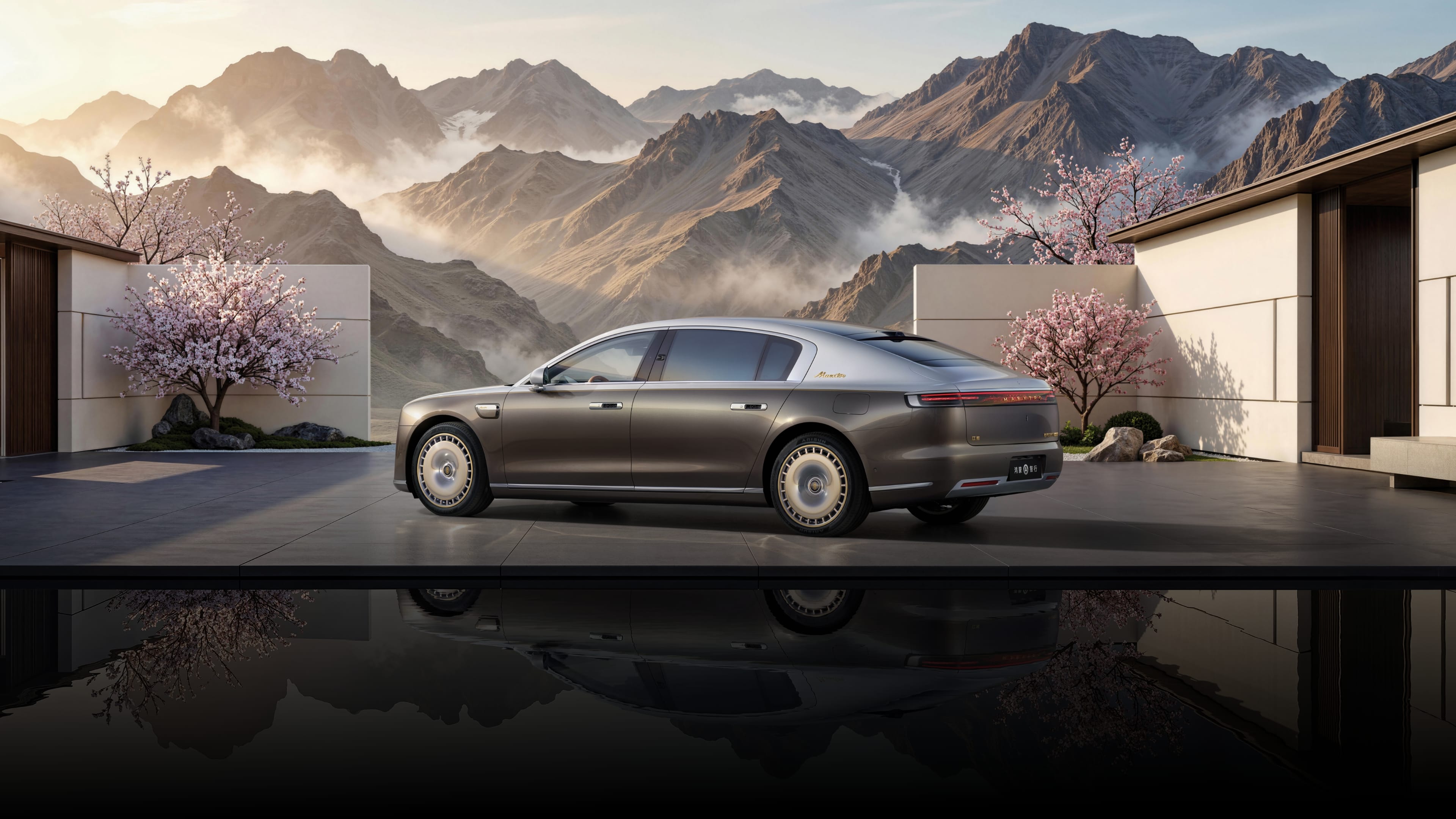 Maextro S800 Grand Design Signature Grand View side view, showcasing the vehicle's driving assistance