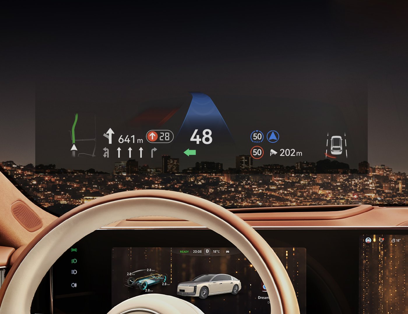 Maextro S800 Driver's Seat with Huawei Horizon Head-Up Display System